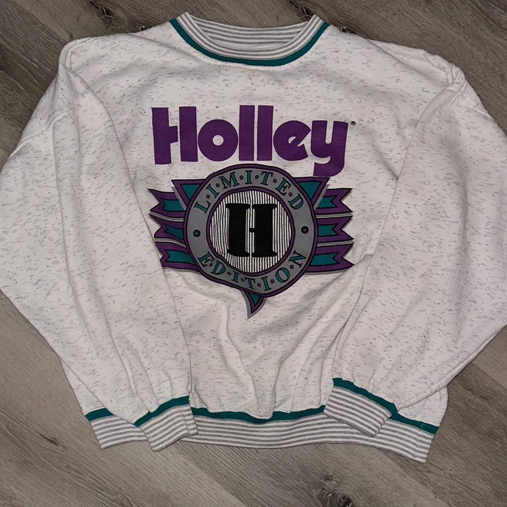 Holley Limited Edition White Crewneck Sweater